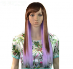 Cheveux synthétiques colorés de 60cm pour extension cheveux CHVSYNTPNK008 (Lot 10 pièces)
